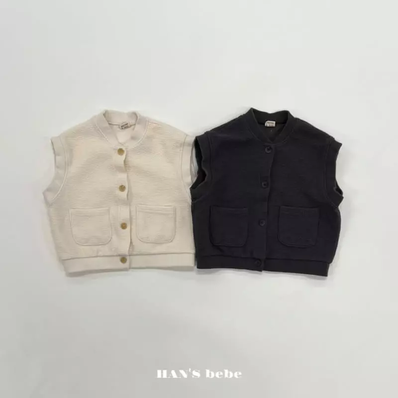Han's - Korean Baby Fashion - #babyoutfit - Bebe Open Vest