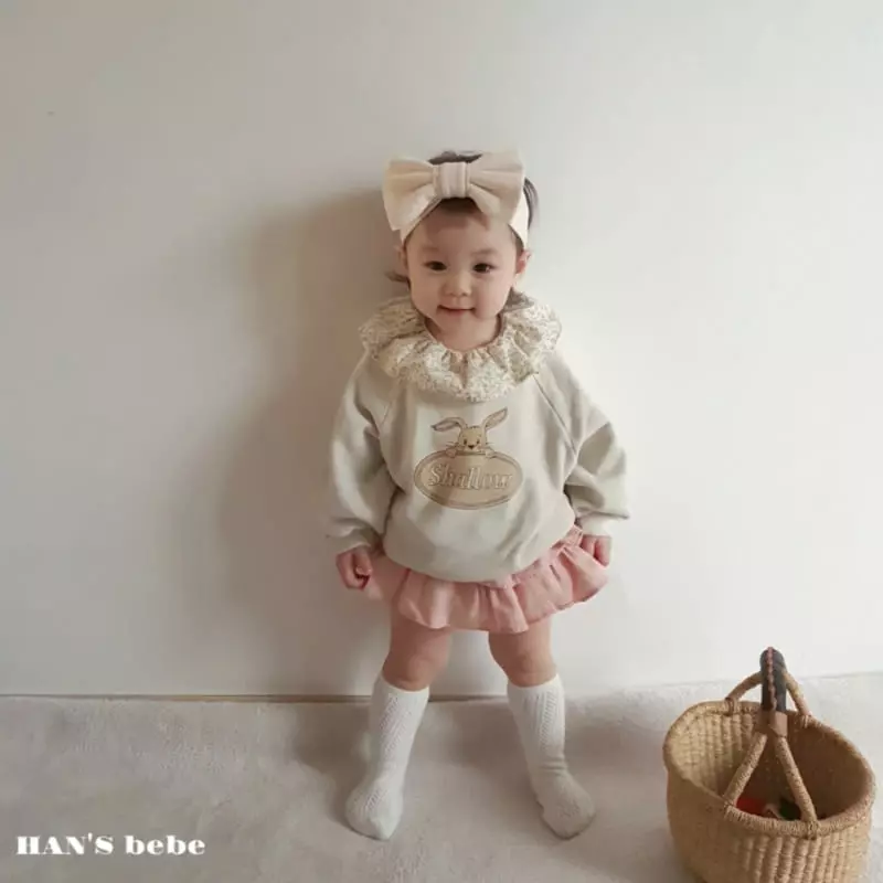 Han's - Korean Baby Fashion - #babyoutfit - Bebe Barnie Sweatshirt - 10