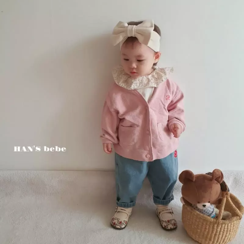Han's - Korean Baby Fashion - #onlinebabyboutique - Bebe Nut Cardigan - 5