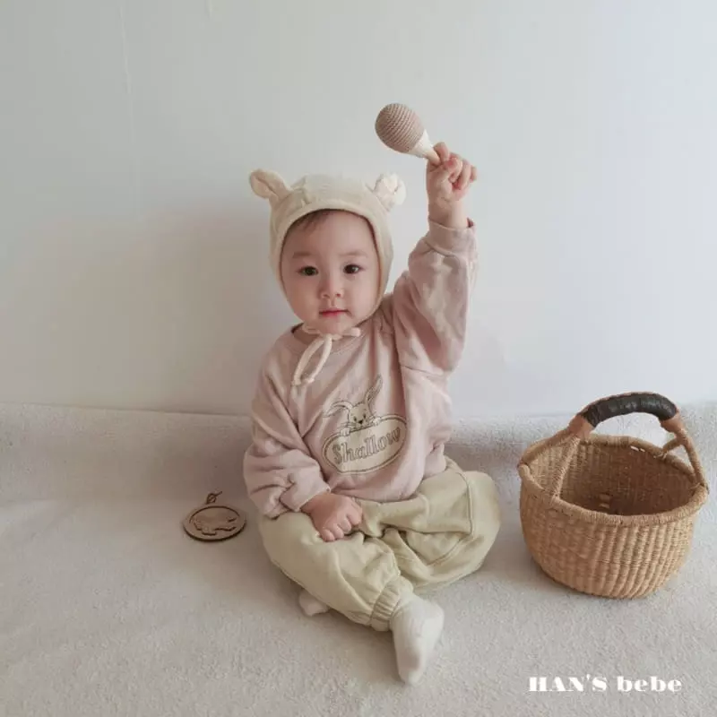 Han's - Korean Baby Fashion - #onlinebabyboutique - Bebe Barnie Sweatshirt - 12