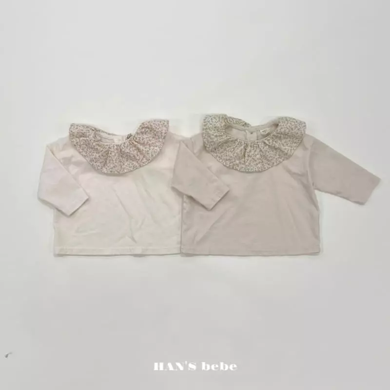 Han's - Korean Baby Fashion - #onlinebabyshop - Bebe Nana Frill Tee