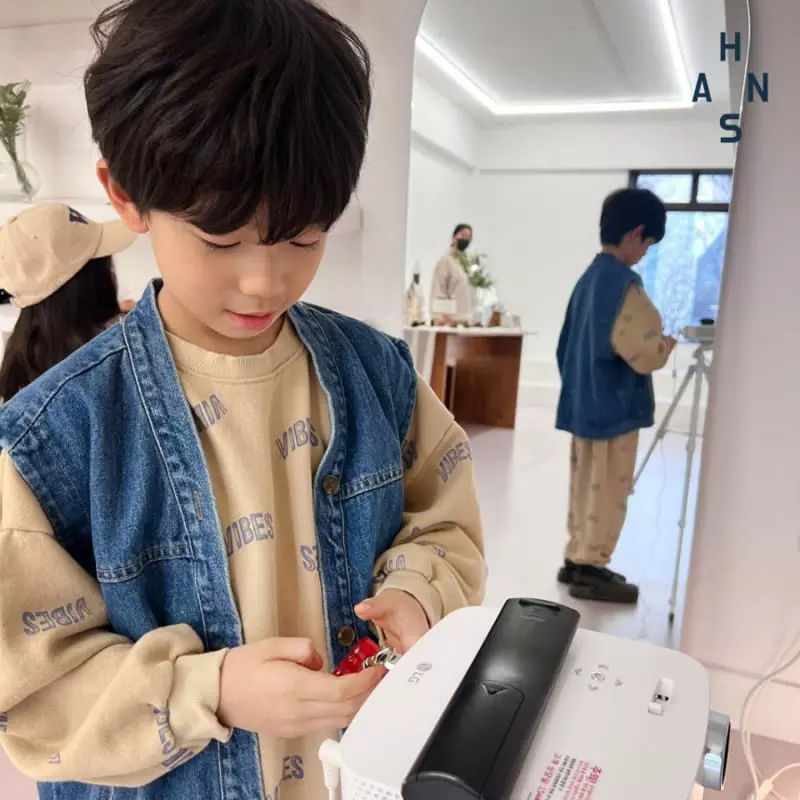 Han's - Korean Children Fashion - #kidzfashiontrend - Carry Denim Vest - 10