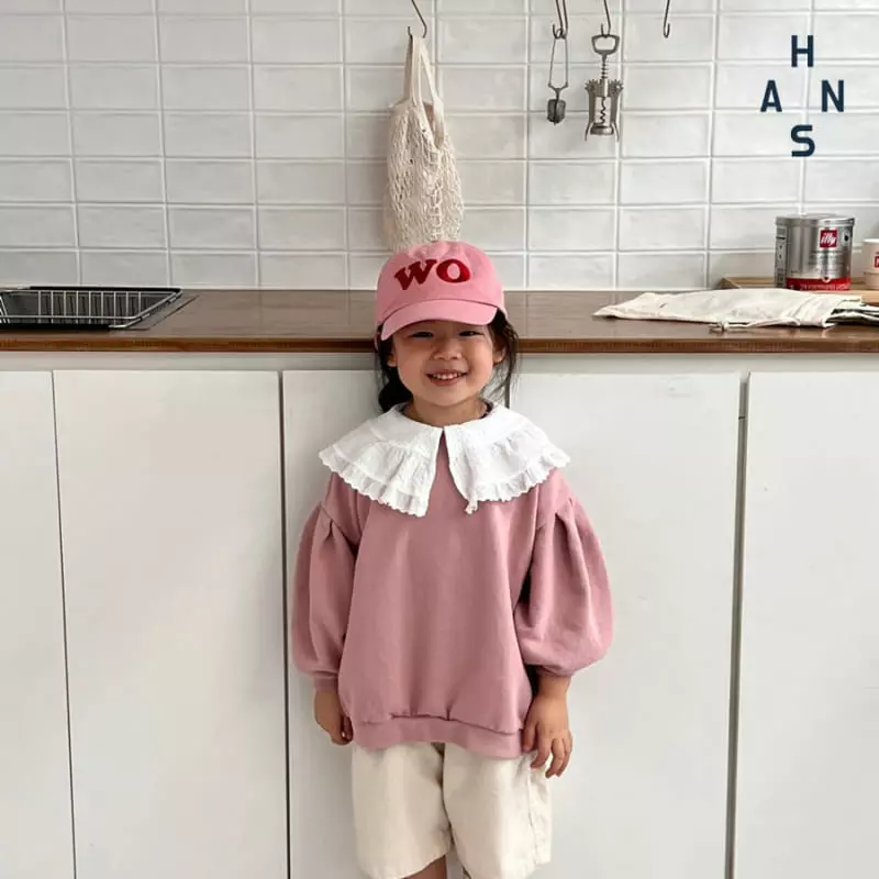 Han's - Korean Children Fashion - #littlefashionista - Big Collar Sweatshirt - 5