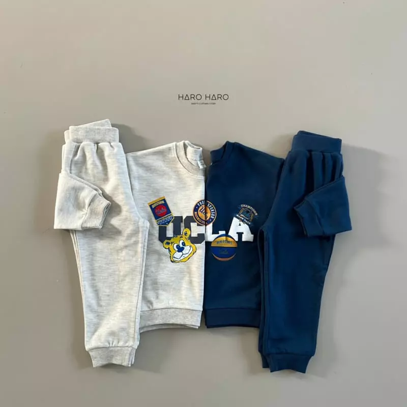 Haro Haro - Korean Children Fashion - #Kfashion4kids - UCLA Top Bottom Set - 2