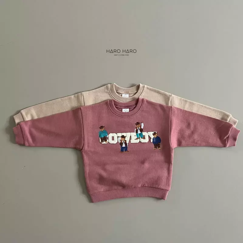 Haro Haro - Korean Children Fashion - #Kfashion4kids - Cow Boy Sweatshirt