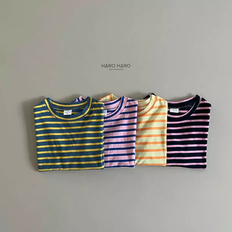 Haro Haro - Korean Children Fashion - #Kfashion4kids - Honey Stripes Tee - 6