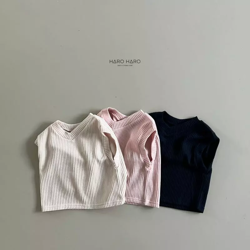 Haro Haro - Korean Children Fashion - #childofig - Pastel Knit Vest - 10
