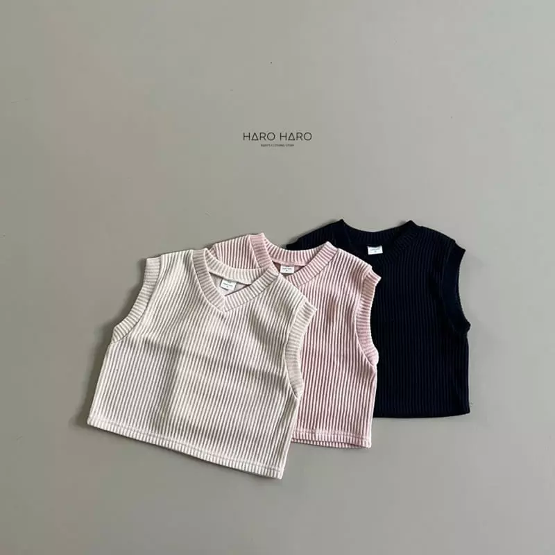 Haro Haro - Korean Children Fashion - #childofig - Pastel Knit Vest - 9