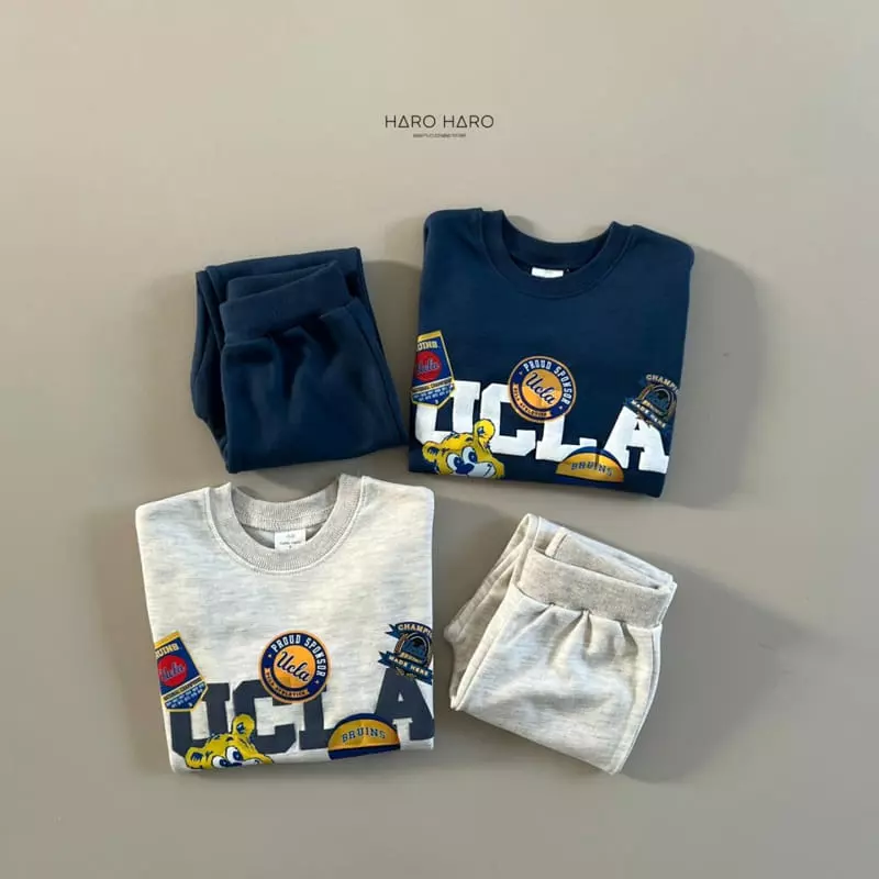 Haro Haro - Korean Children Fashion - #childofig - UCLA Top Bottom Set - 7