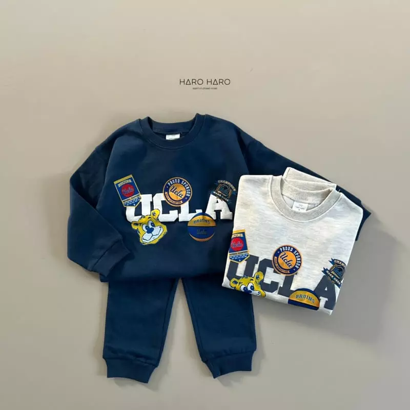Haro Haro - Korean Children Fashion - #childofig - UCLA Top Bottom Set - 8