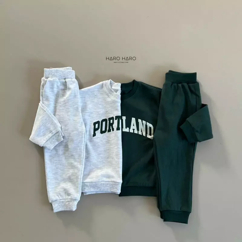 Haro Haro - Korean Children Fashion - #childofig - Portland Top Bottom Set - 5