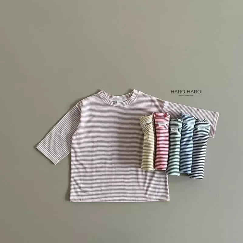 Haro Haro - Korean Children Fashion - #childofig - Haribi Stripes Tee - 10