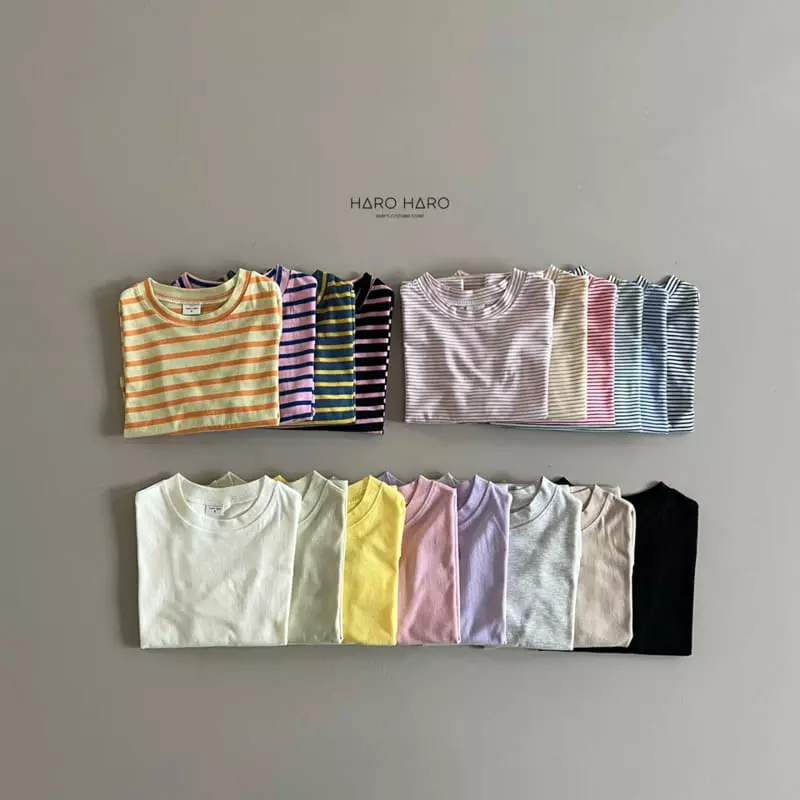 Haro Haro - Korean Children Fashion - #childofig - Haribi Stripes Tee - 11