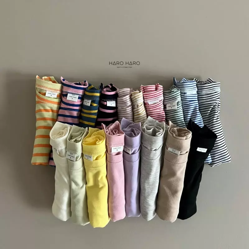 Haro Haro - Korean Children Fashion - #childrensboutique - Haribi Stripes Tee - 12