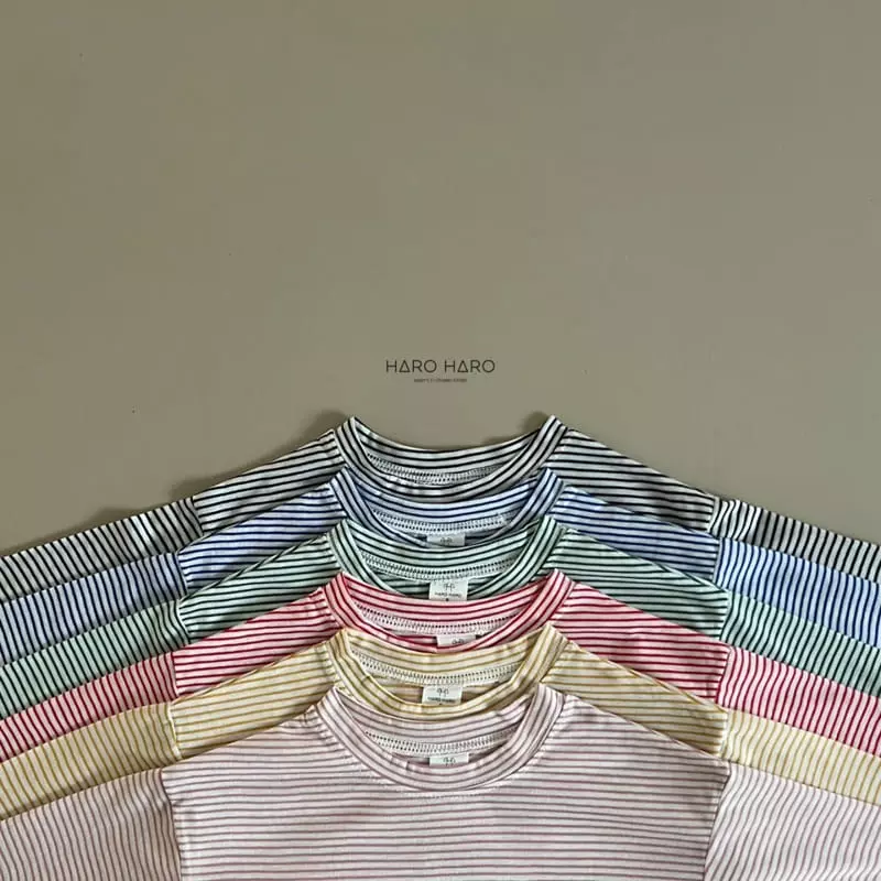 Haro Haro - Korean Children Fashion - #fashionkids - Haribi Stripes Tee