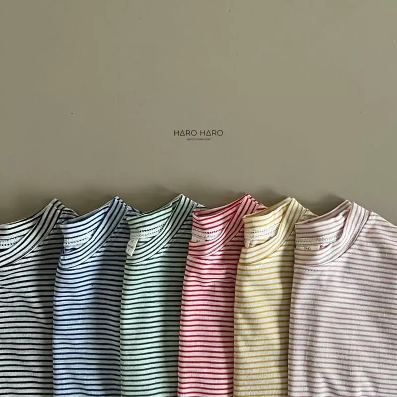 Haro Haro - Korean Children Fashion - #kidsstore - Haribi Stripes Tee - 3