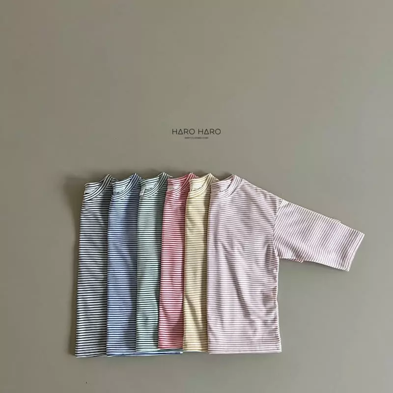 Haro Haro - Korean Children Fashion - #kidsstore - Haribi Stripes Tee - 4