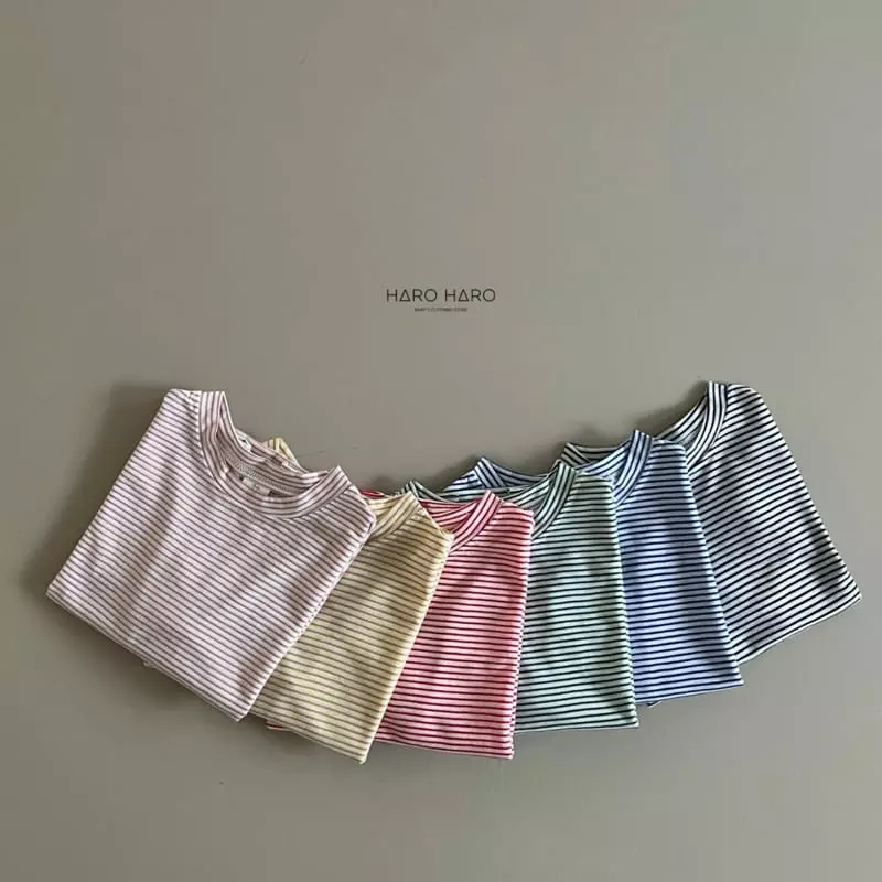 Haro Haro - Korean Children Fashion - #littlefashionista - Haribi Stripes Tee - 6