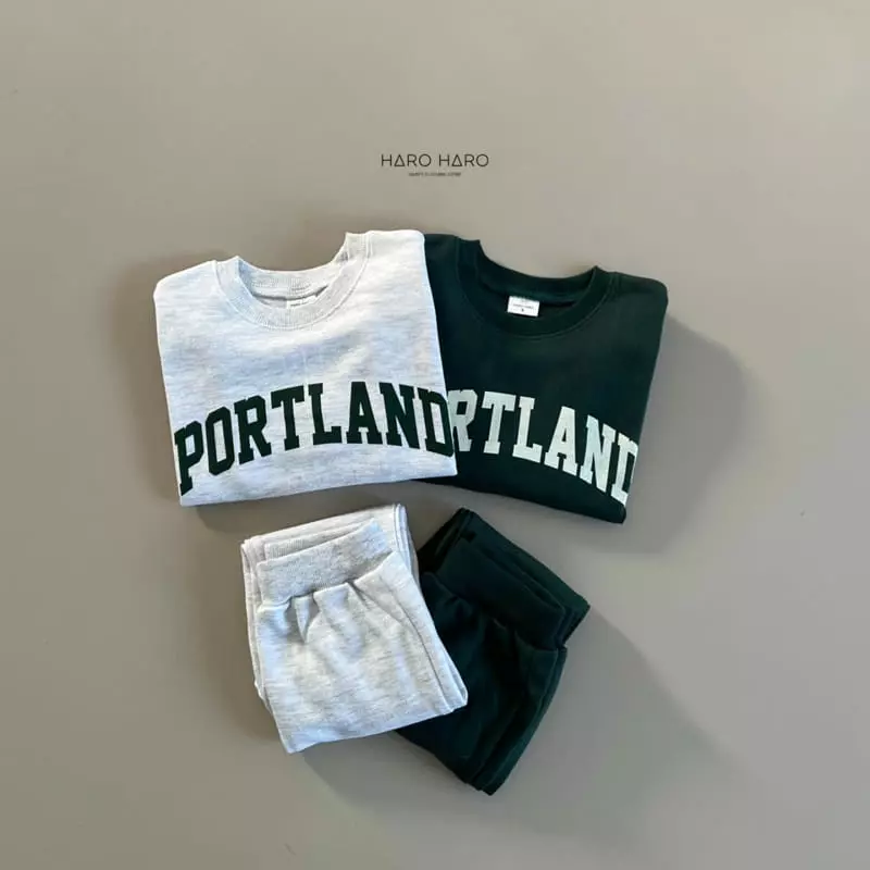 Haro Haro - Korean Children Fashion - #magicofchildhood - Portland Top Bottom Set - 2