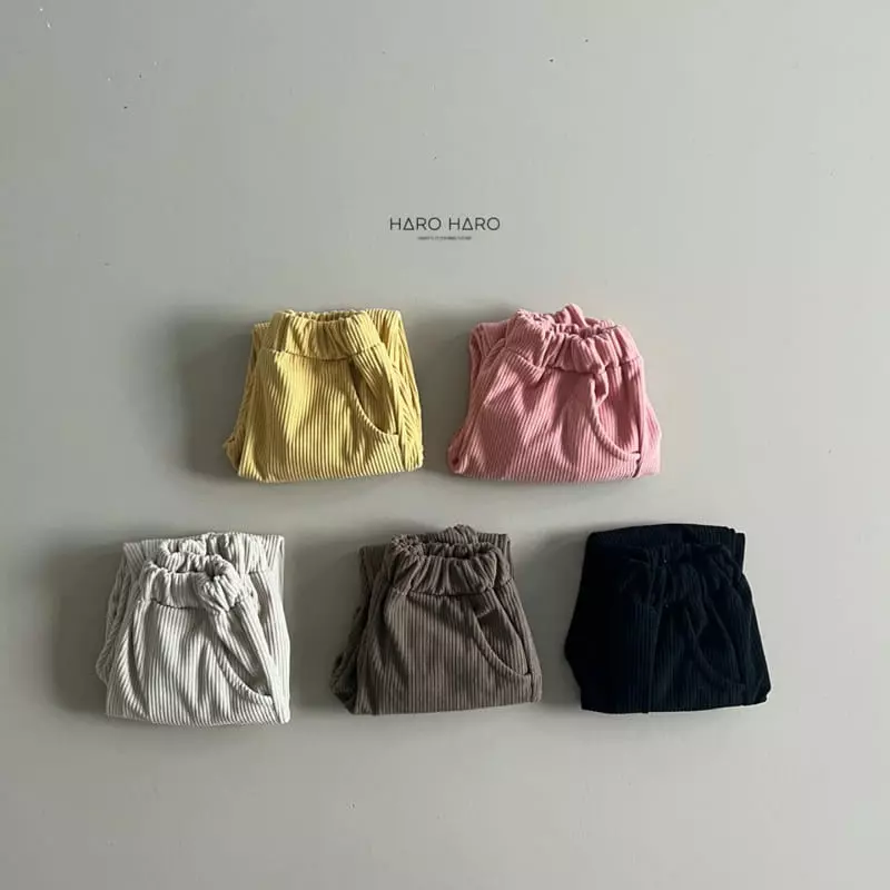 Haro Haro - Korean Children Fashion - #magicofchildhood - Rib Pants - 10