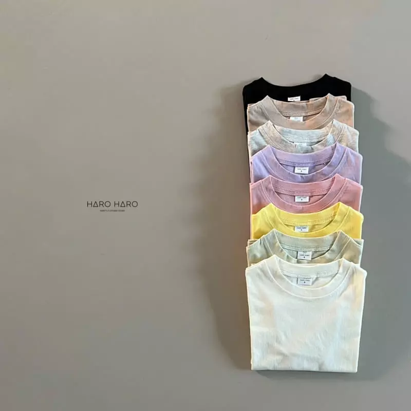 Haro Haro - Korean Children Fashion - #magicofchildhood - Spring Basic Tee - 6
