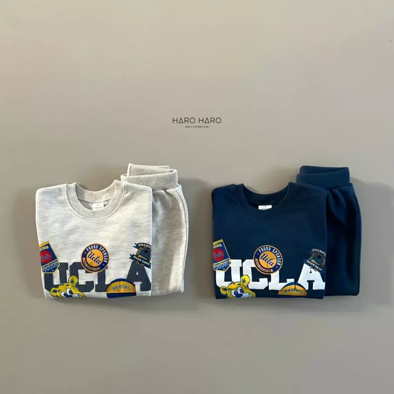 Haro Haro - Korean Children Fashion - #minifashionista - UCLA Top Bottom Set - 5