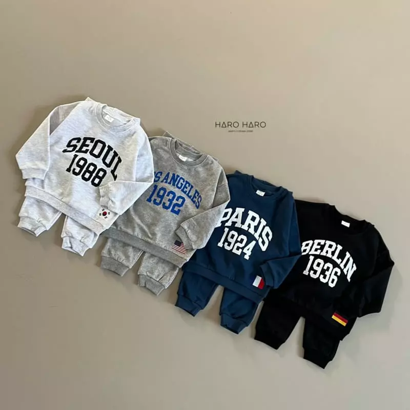 Haro Haro - Korean Children Fashion - #magicofchildhood - Olympia Top Bottom Set - 4