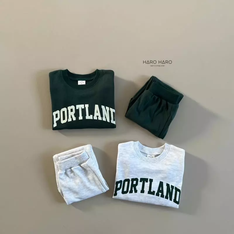 Haro Haro - Korean Children Fashion - #minifashionista - Portland Top Bottom Set - 3