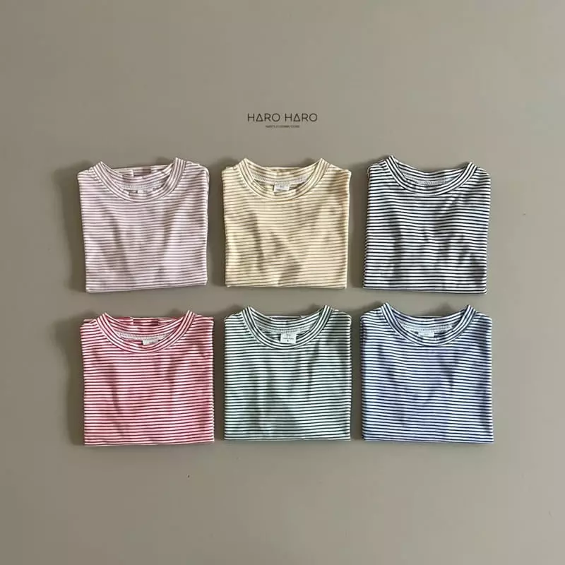 Haro Haro - Korean Children Fashion - #minifashionista - Haribi Stripes Tee - 8