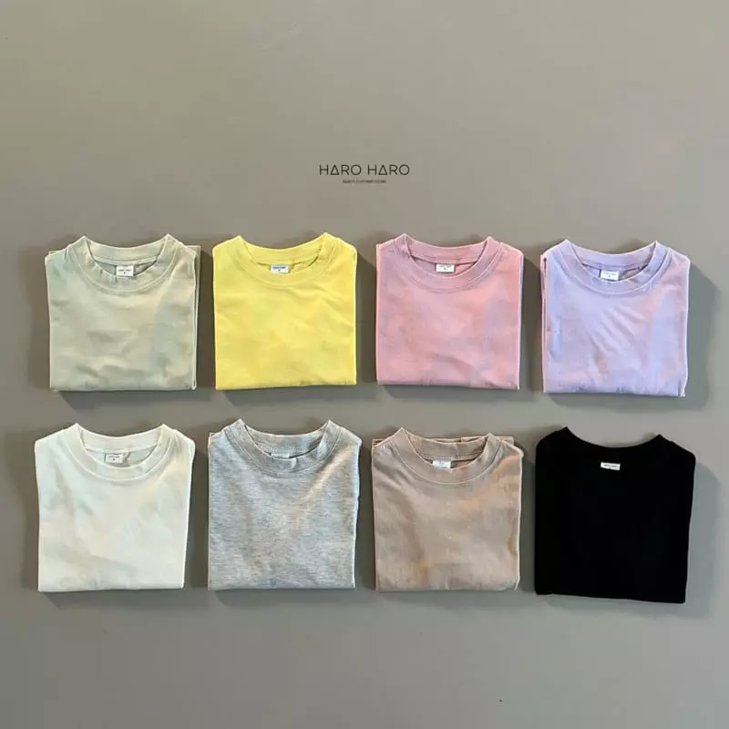 Haro Haro - Korean Children Fashion - #minifashionista - Spring Basic Tee - 7