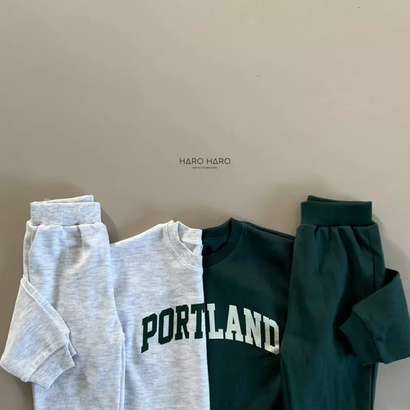 Haro Haro - Korean Children Fashion - #minifashionista - Portland Top Bottom Set - 4
