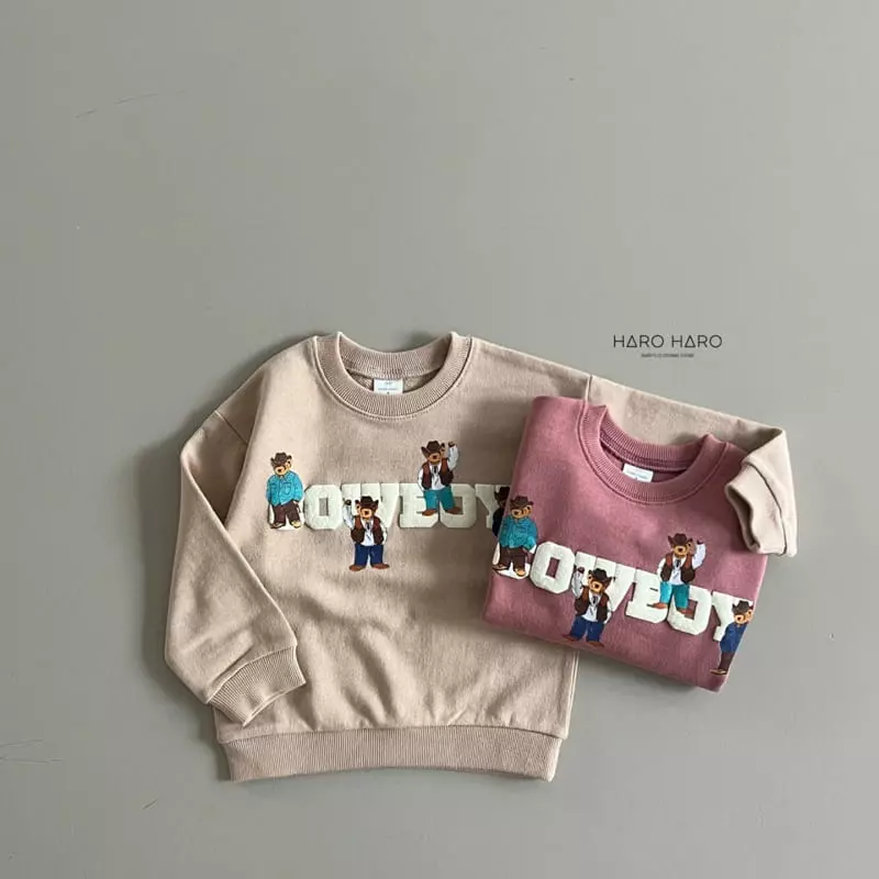 Haro Haro - Korean Children Fashion - #prettylittlegirls - Cow Boy Sweatshirt - 5