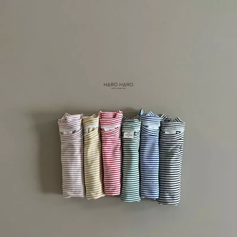 Haro Haro - Korean Children Fashion - #prettylittlegirls - Haribi Stripes Tee - 9