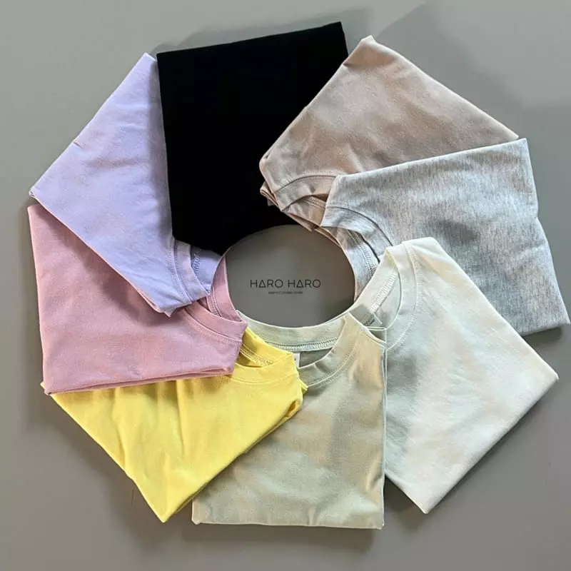Haro Haro - Korean Children Fashion - #prettylittlegirls - Spring Basic Tee - 8