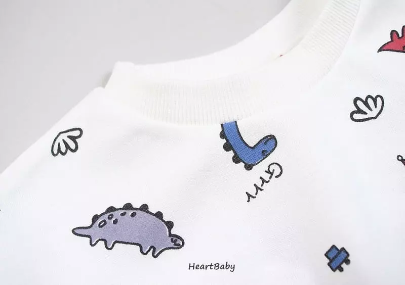 Heart Baby - Korean Baby Fashion - #babyboutique - Dino Bodysuit - 7