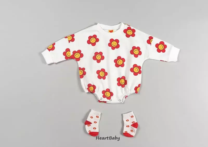 Heart Baby - Korean Baby Fashion - #babyclothing - Daisy Bodysuit - 8
