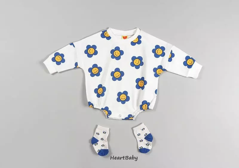 Heart Baby - Korean Baby Fashion - #babyfashion - Daisy Bodysuit - 9