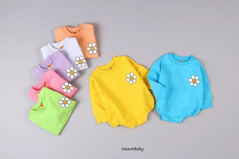 Heart Baby - Korean Baby Fashion - #babyfashion - Sun Flower Bodysuit - 8