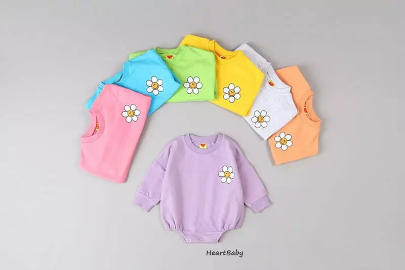 Heart Baby - Korean Baby Fashion - #babyfever - Sun Flower Bodysuit - 9
