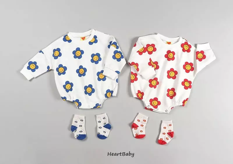 Heart Baby - Korean Baby Fashion - #babyoutfit - Daisy Bodysuit