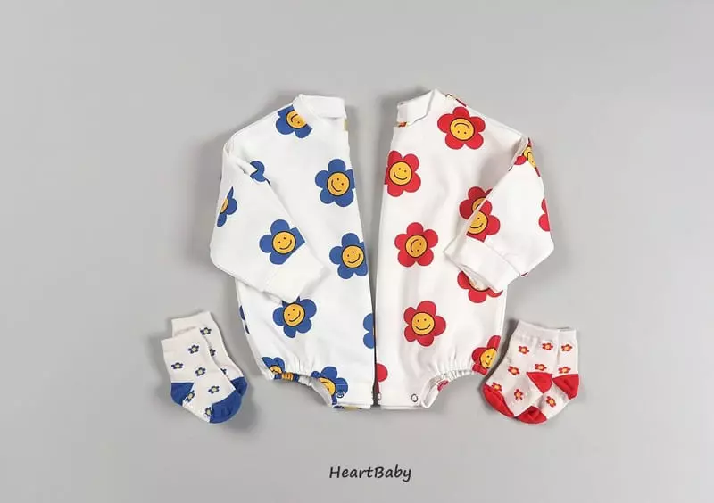 Heart Baby - Korean Baby Fashion - #smilingbaby - Daisy Bodysuit - 5