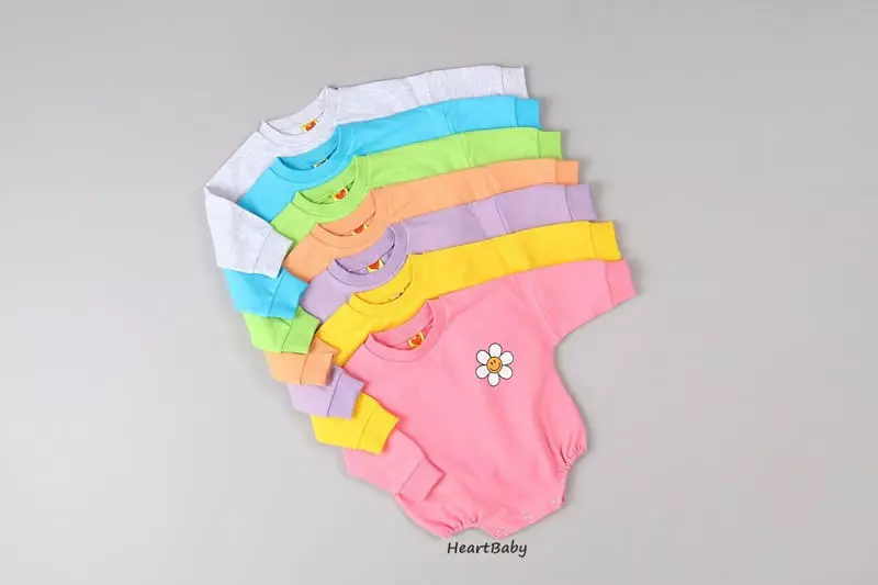 Heart Baby - Korean Baby Fashion - #onlinebabyshop - Sun Flower Bodysuit - 4