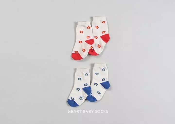 Heart Baby - Korean Children Fashion - #Kfashion4kids - Daisy Socks