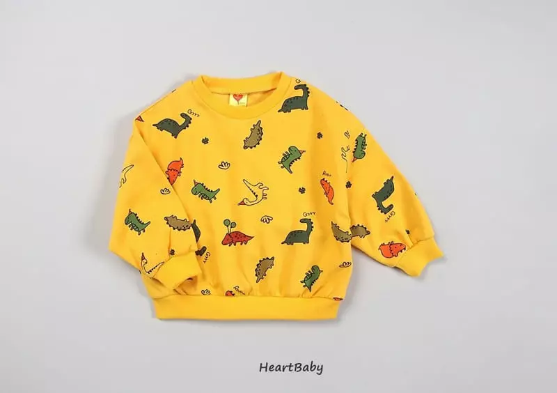 Heart Baby - Korean Children Fashion - #Kfashion4kids - Dino Shorts Top Bottom Set - 12