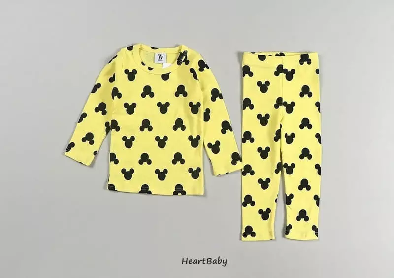 Heart Baby - Korean Children Fashion - #childofig - Circle Mickey Easywear - 3
