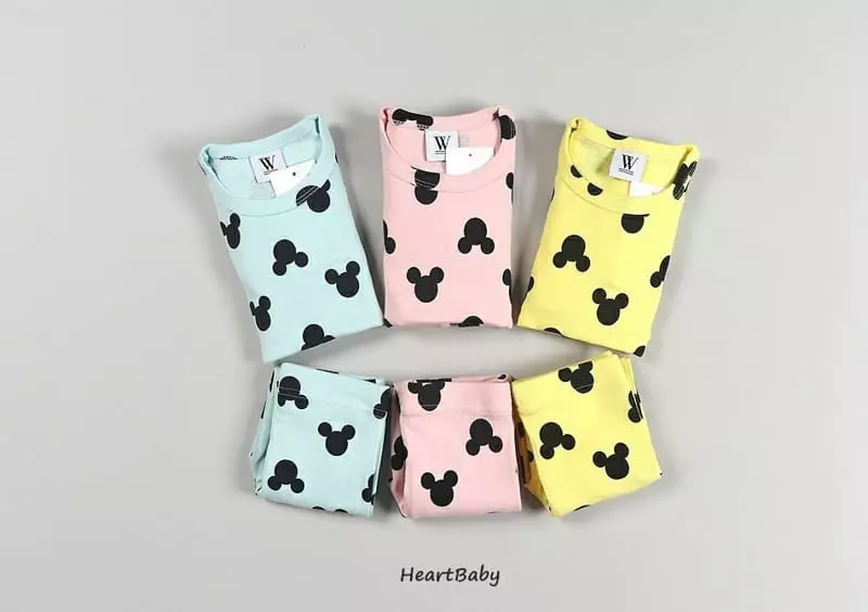 Heart Baby - Korean Children Fashion - #childofig - Circle Mickey Easywear - 4