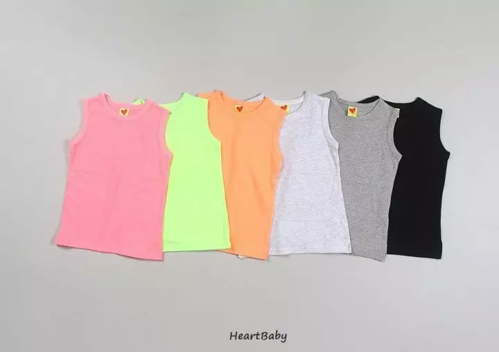 Heart Baby - Korean Children Fashion - #childrensboutique - Layered Color Long Sleeveless - 6