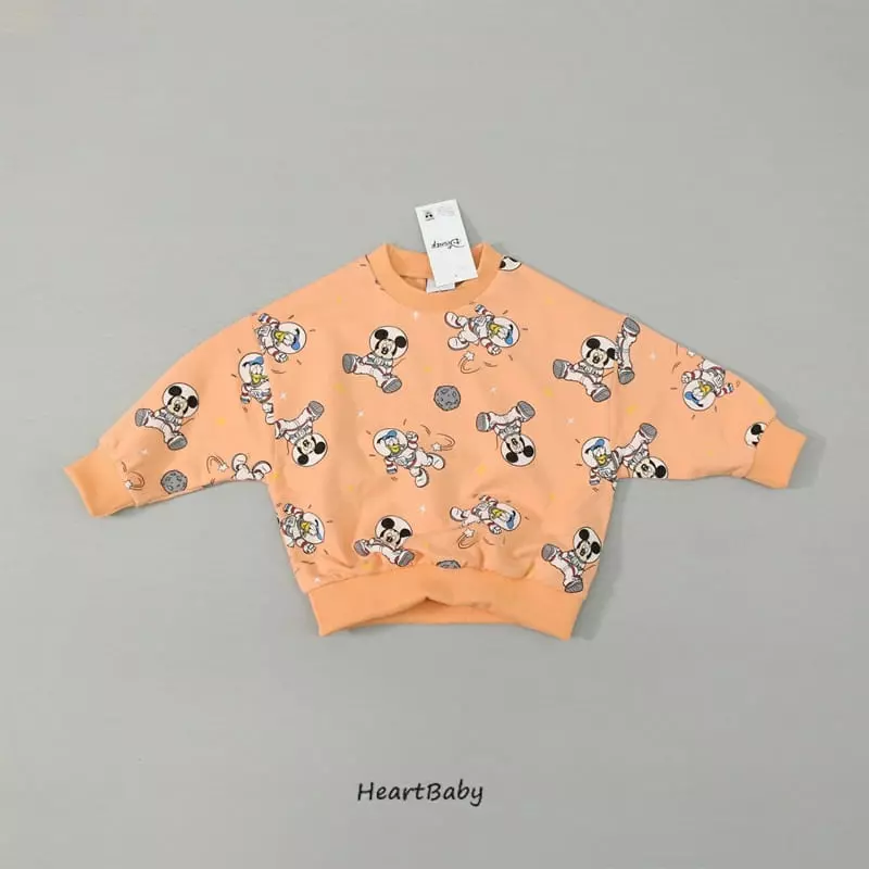Heart Baby - Korean Children Fashion - #fashionkids - Space Mickey Top Bottom Set - 8