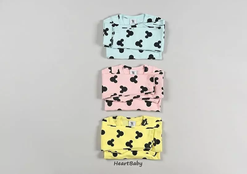 Heart Baby - Korean Children Fashion - #fashionkids - Circle Mickey Easywear - 7