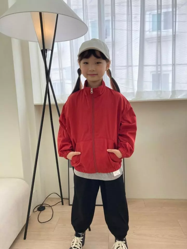Heart Baby - Korean Children Fashion - #kidsstore - Color Windbreaker Jumper - 2